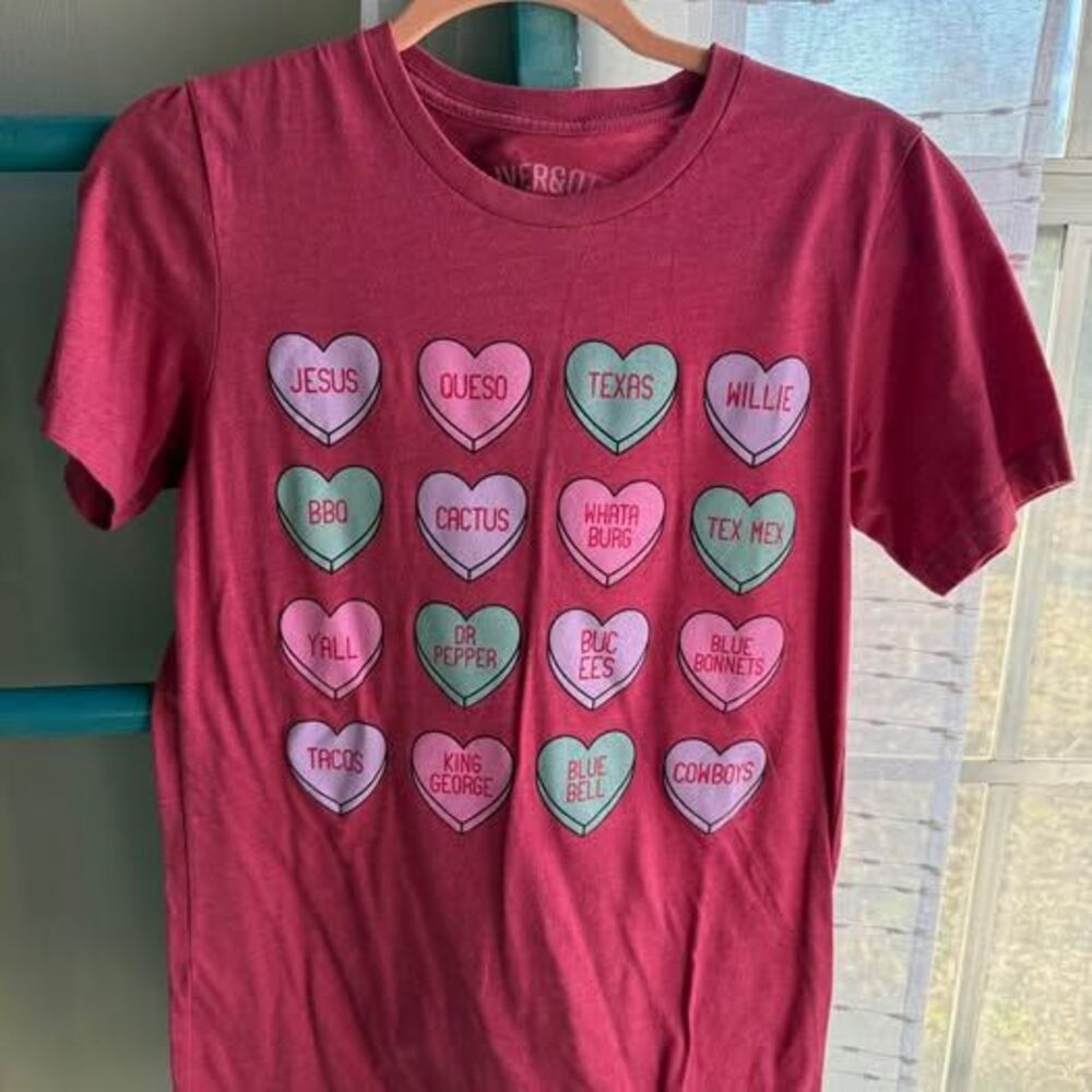 Boutique Texas themed valentines shirt